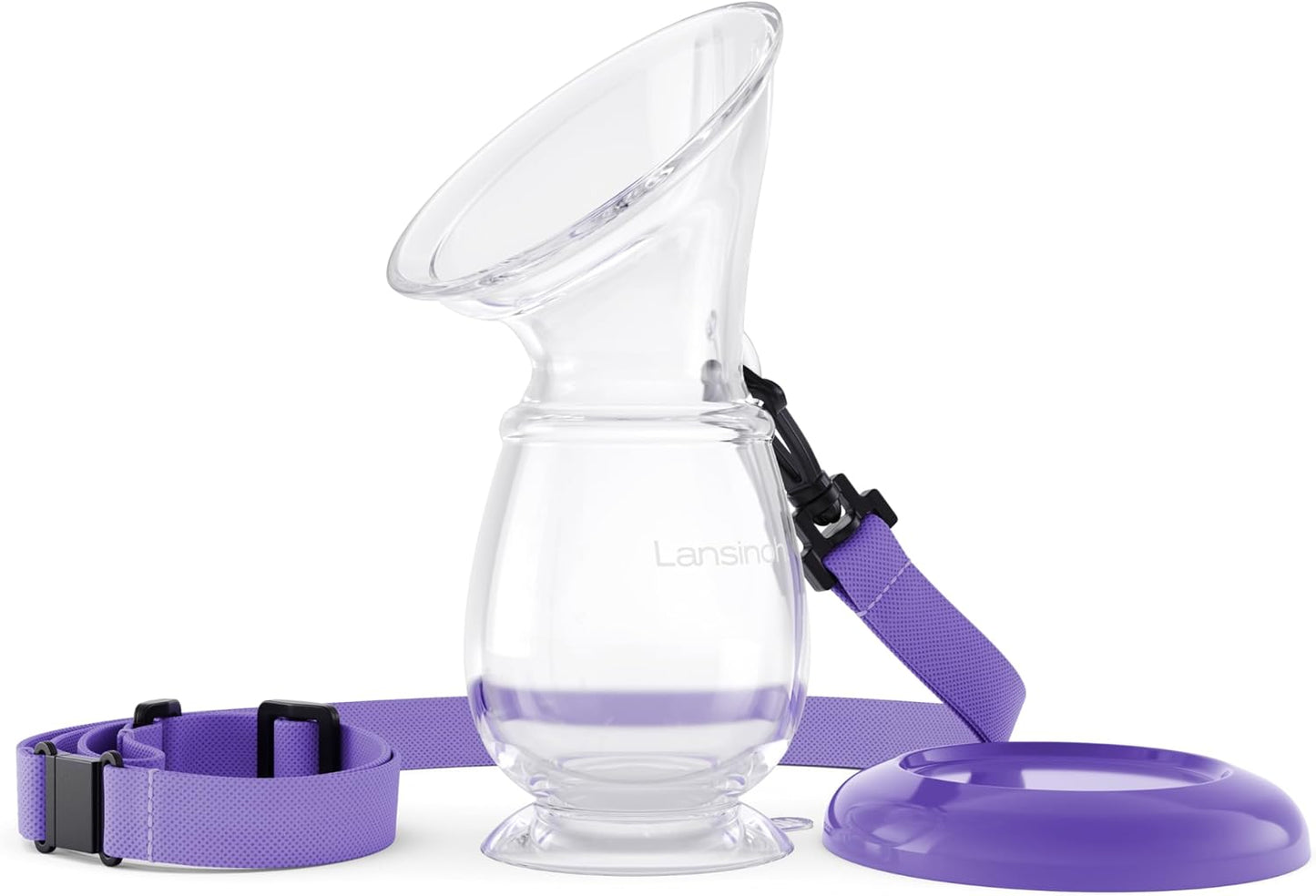 Lansinoh Sacaleches de silicona con colector de leche para la lacta...