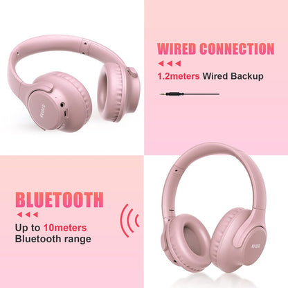 KVIDIO Auriculares Bluetooth sobre la oreja, 65 horas de reproducci...