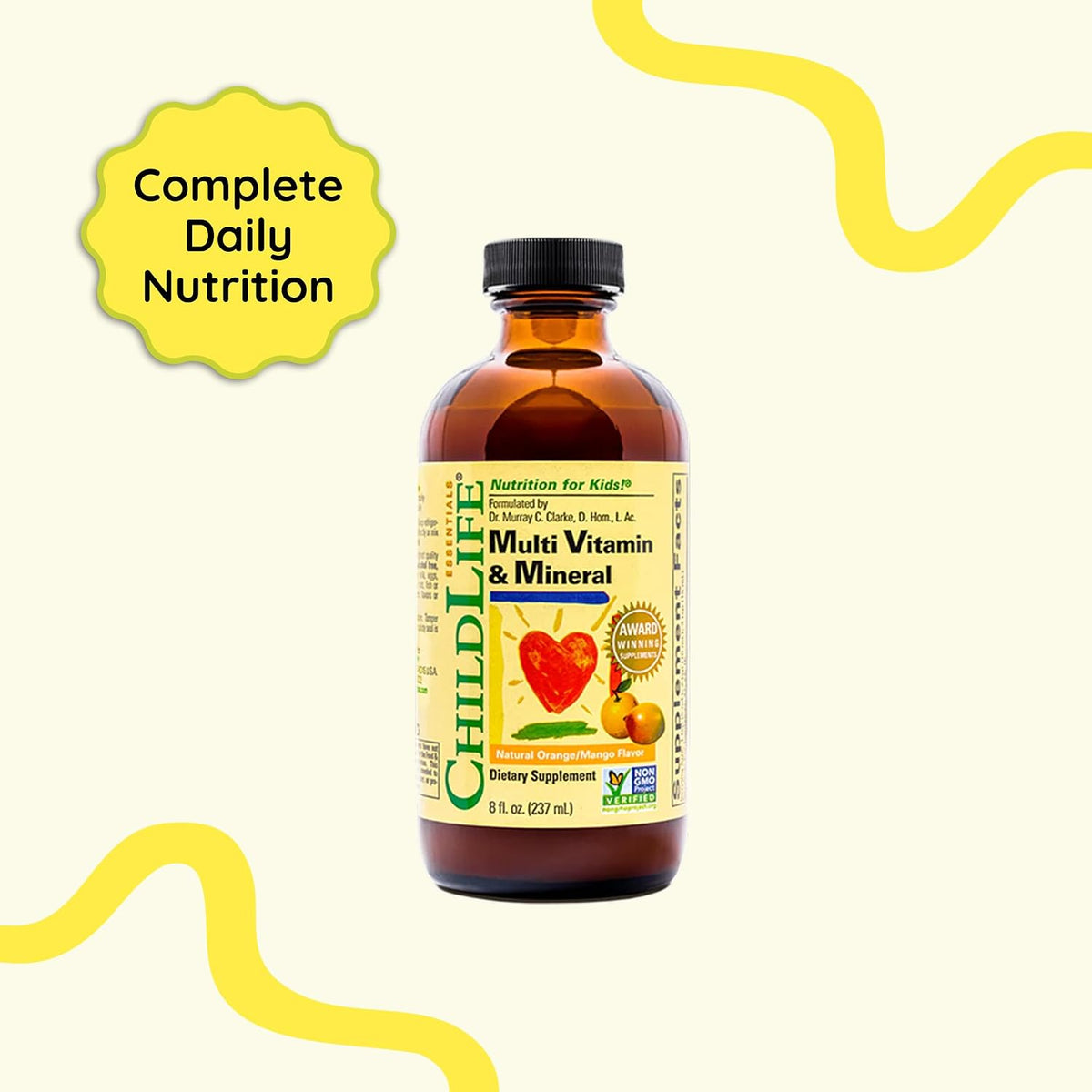 ChildLife Essentials Multivitamínico y mineral para niños, vitamina...