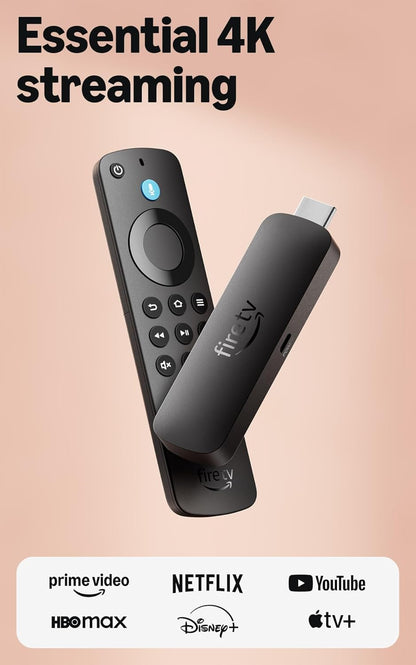Amazon Fire TV Stick 4K Select (modelo más reciente): streaming en 4K, búsqueda con inteligencia artificial y TV en vivo gratis