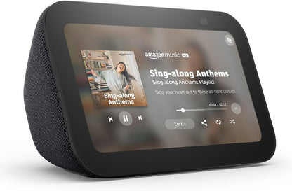 Amazon Echo Show, Pantalla inteligente con 2x bajo y sonido claro,...