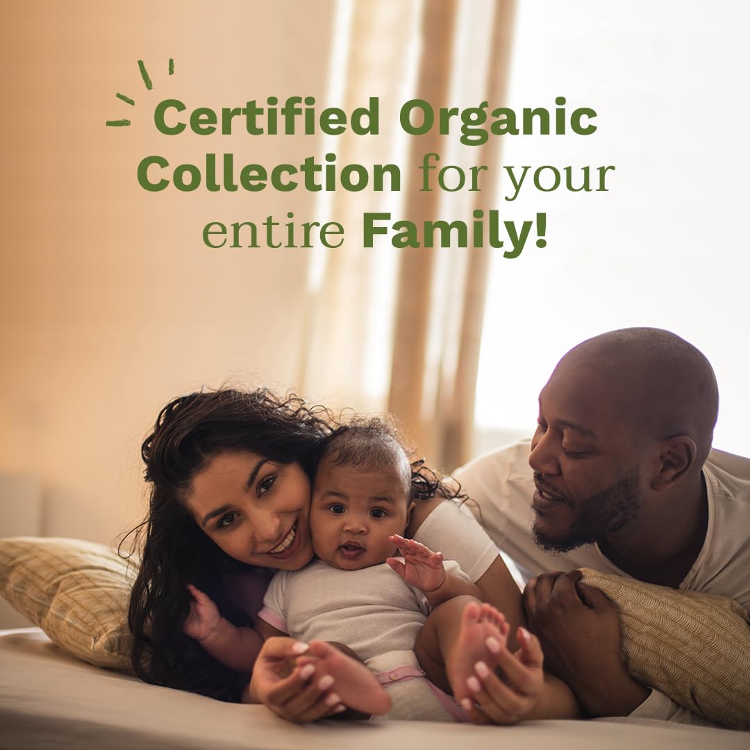Mustela Crema hidratante orgánica certificada, loción corporal natural con aceite de oliva, aloe vera y aceite de girasol, para bebés, niños y adultos, sin fragancia, verificado por EWG y vegano, 5.07 onzas, el embalaje puede variar