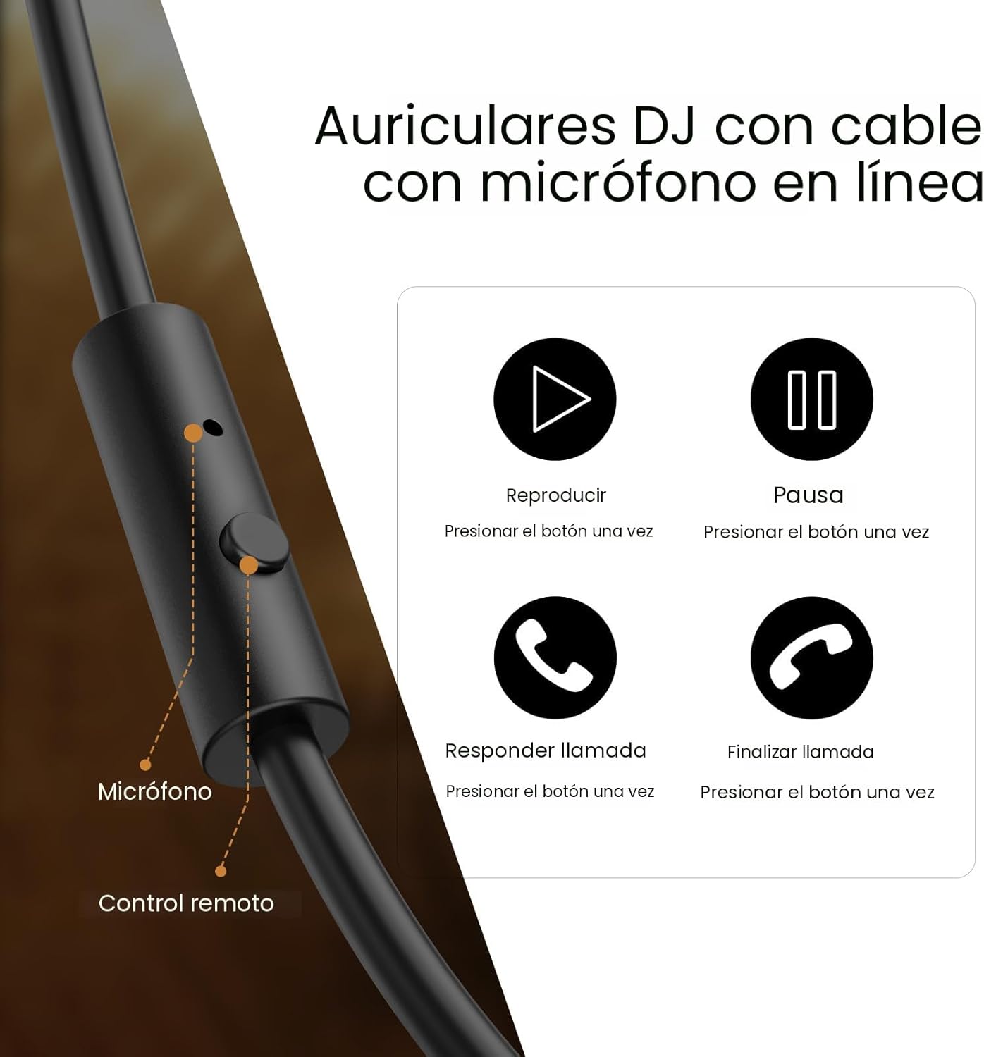 OneOdio - Auriculares con cable de diadema para estudio y mezcla de...