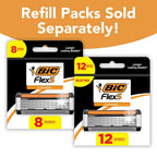 BIC Flex 5 - Maquinillas de afeitar recargables de 5 cuchillas para...