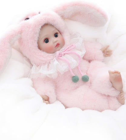 Cloveray Muñecas de bebé, muñeca realista de cuerpo suave de 15 pul...