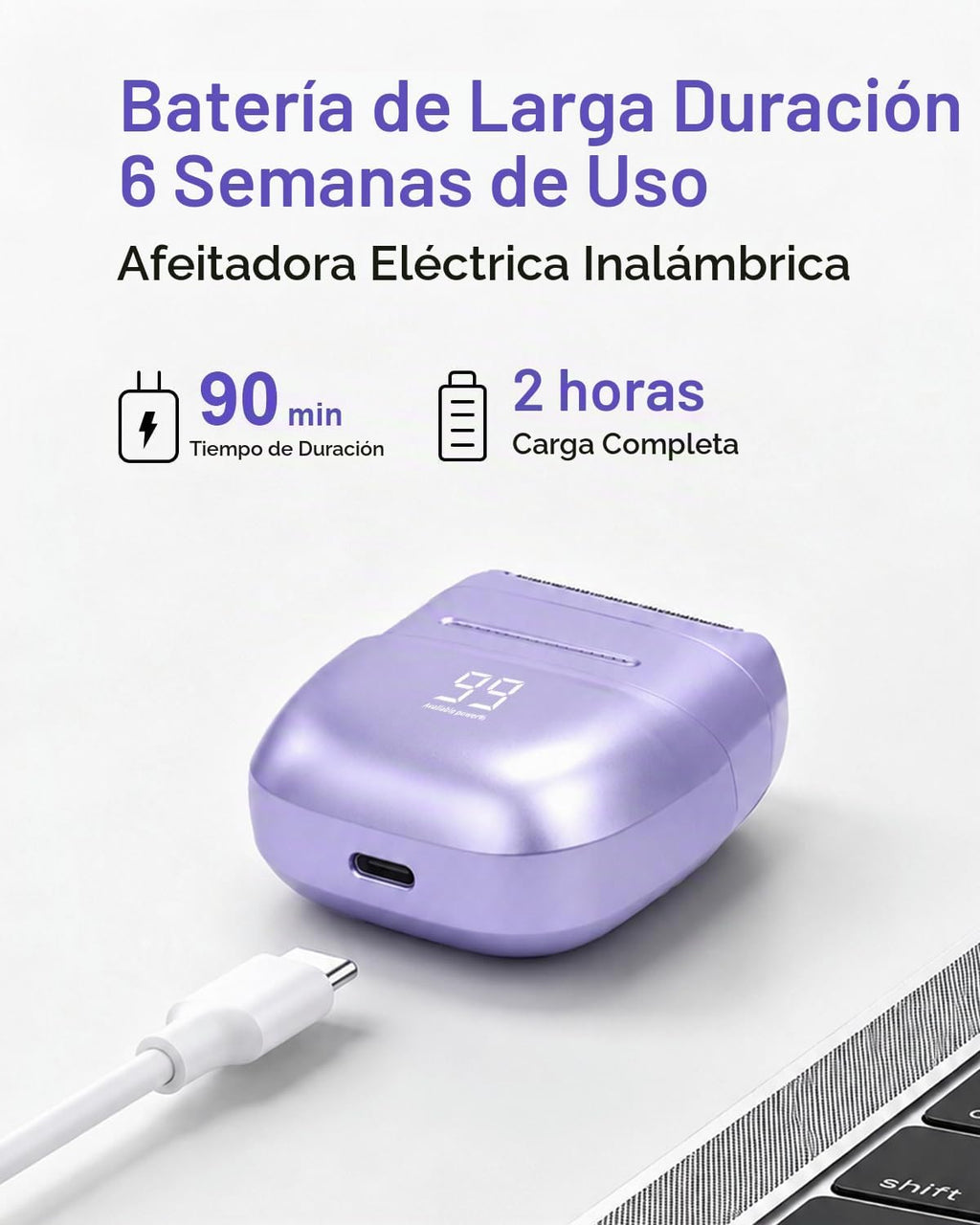 UNIMIKO Afeitadora eléctrica para mujer, impermeable, mini maquinil...