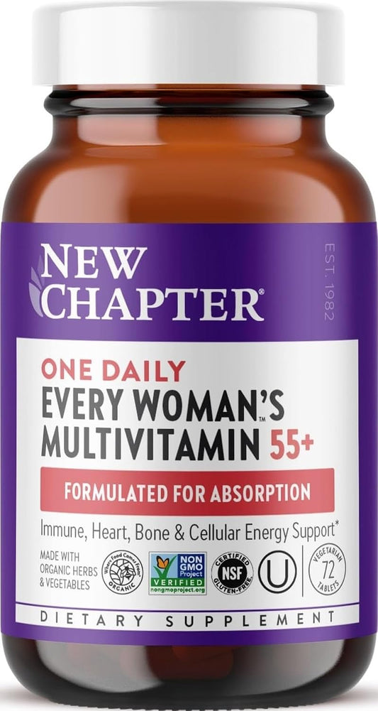 New Chapter Every Woman's One Daily 55+ - Multivitamínico para...