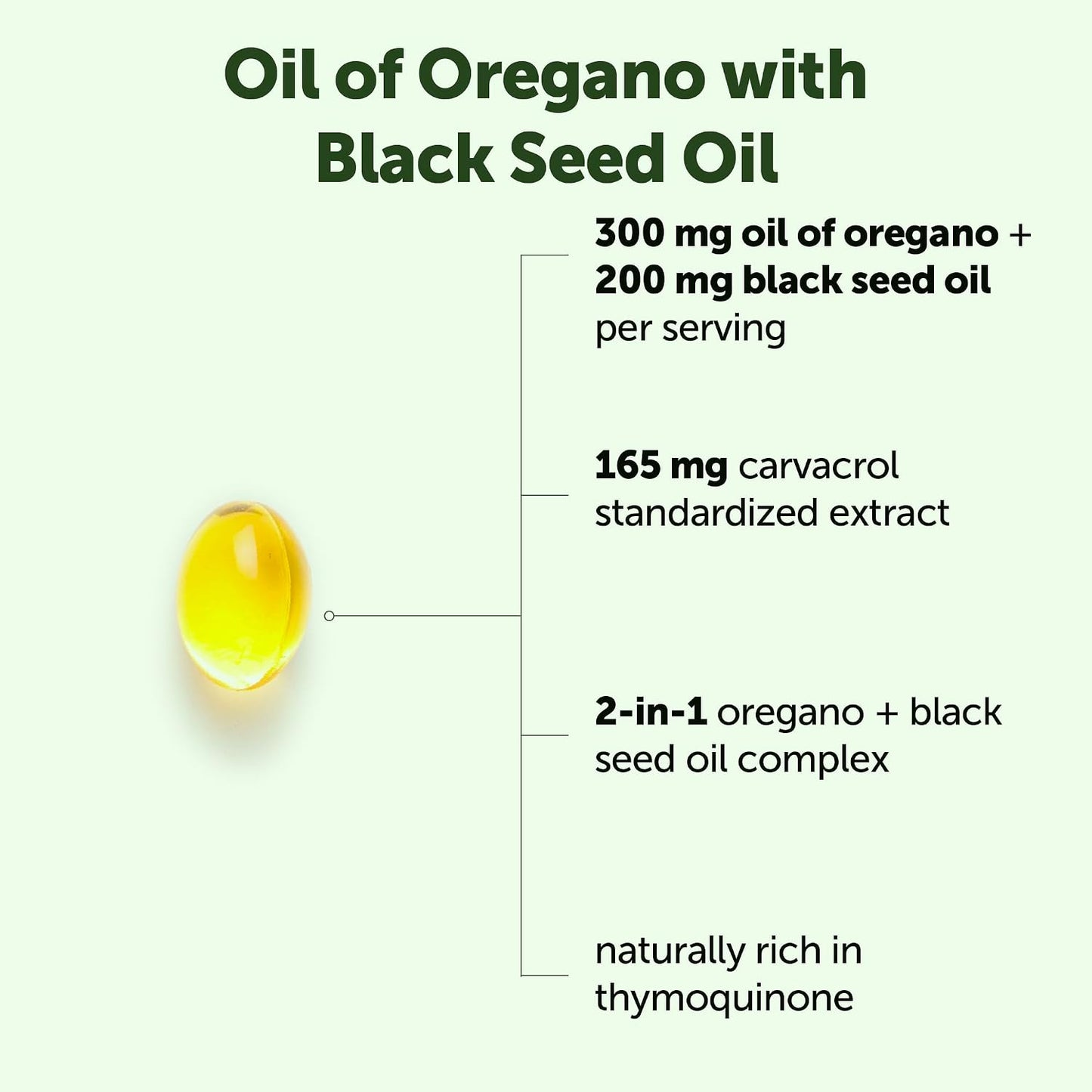 Micro Ingredients Aceite de orégano con aceite de semilla negra, 75...