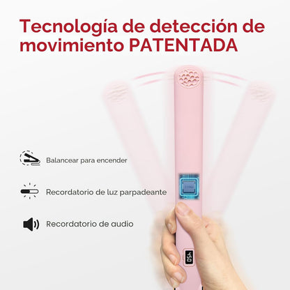 TYMO Plancha alisadora de pelo y rizador 2 en 1 con calentamiento r...