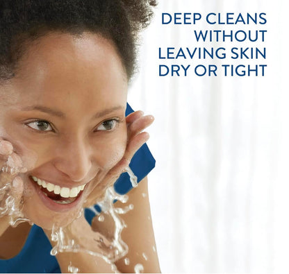 Cetaphil Bundle - Limpiador facial diario para pieles sensibles, combinación con grasa NUEVO 20 oz y loción hidratante diaria para cara, con ácido hialurónico, 3 onzas, regalos para el Día de la Madre