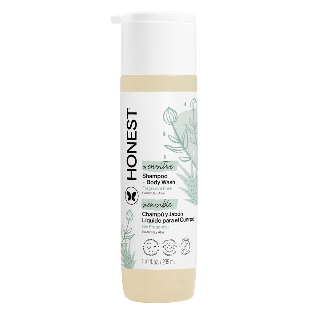 Shampoo &amp; jabón corporal Honest, Lavanda Dreamy súper calmante,...