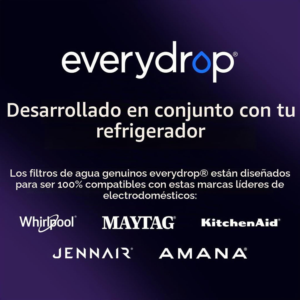 Everydrop by Whirlpool - Filtro para refrigerador de hielo y agua 1...