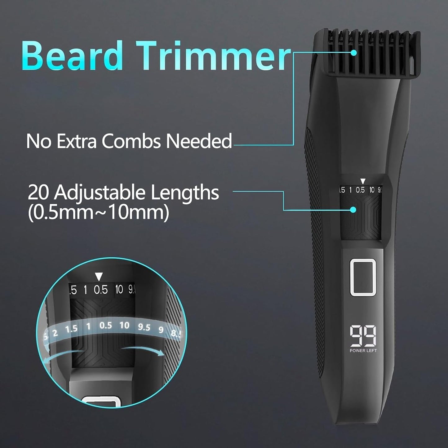 Manscape - Kit de recortadora de barba y cuerpo, IPX7 impermeable 4...