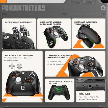 GameSir G7 Pro Wireless Gaming Controller - Officially Licensed for Xbox Series X|S, Xbox One, Windows PC & Android, TMR Joysticks, 1000Hz Polling Rate, Charging Station - Zenless Zone Zero Edition