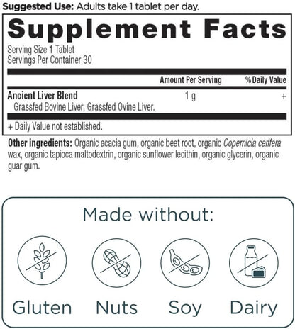 Ancient Nutrition Suplementos de órganos, cápsulas de complejo de ó...