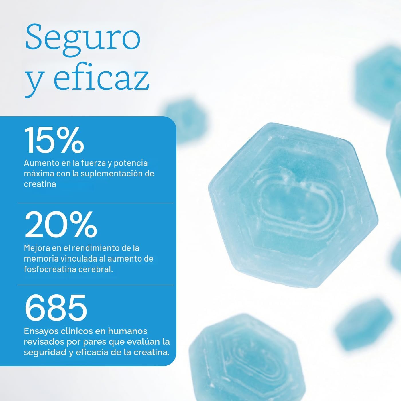 Create Gomitas de monohidrato de creatina para hombres y mujeres, a...