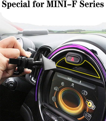 Hesanzol Soporte de teléfono móvil para Mini Cooper S Jcw One F54 F55 F56 F57 F60, montaje especial de teléfono móvil de navegación para pantalla de control central