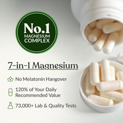BIOptimizers Suplemento Magnesium Breakthrough con 500mg - 7 Formas...