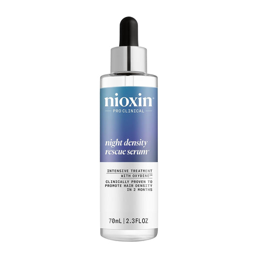 Nioxin Night Density Rescue Serum | Suero para engrosar el cabello durante la noche | Protege contra la rotura del cabello | Tratamiento intensivo con Oxydina | 2.4 onzas líquidas