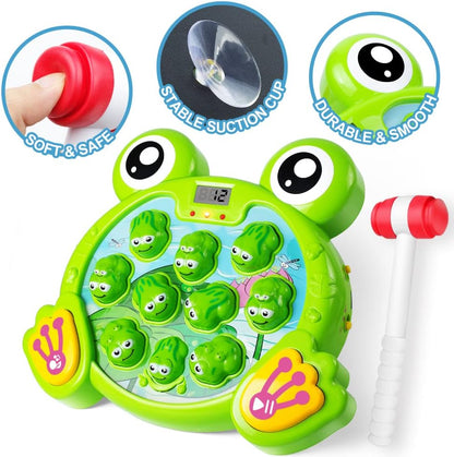 YEEBAY - Juego de aplasta a la rana con 2 martillos, juguete de apr...