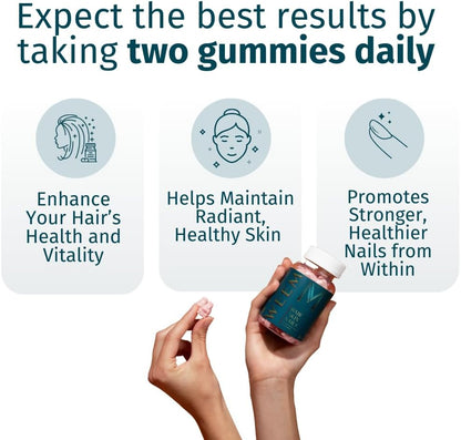 WEEM Gomitas para el cabello, la piel y las uñas, apoya el cabello...