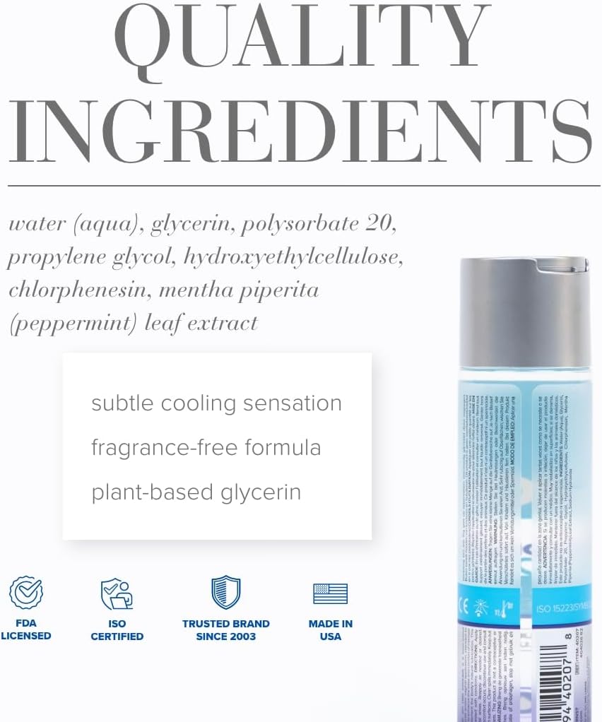 JO H\u2082O - Lubricante de enfriamiento personal a base de agua pa...