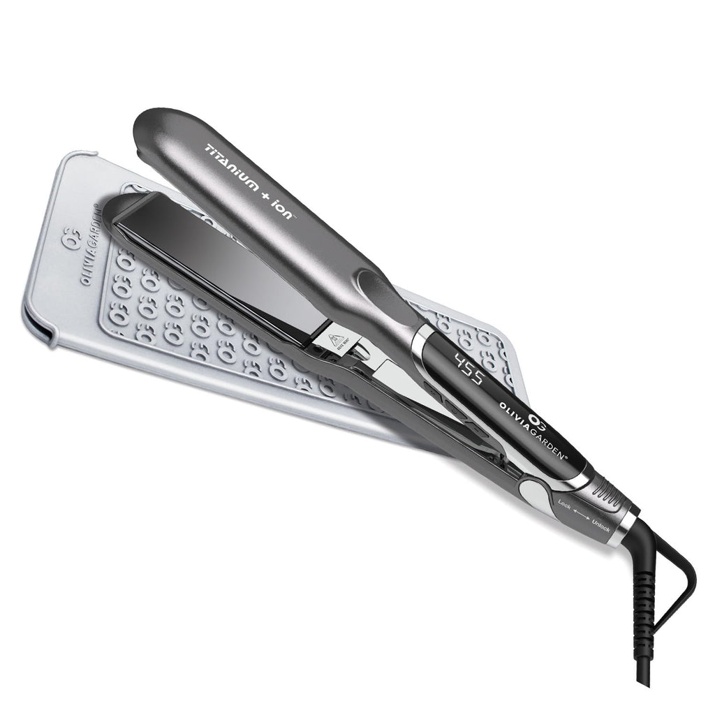 Plancha profesional Olivia Garden Titanium + Ion - Plancha de pelo...