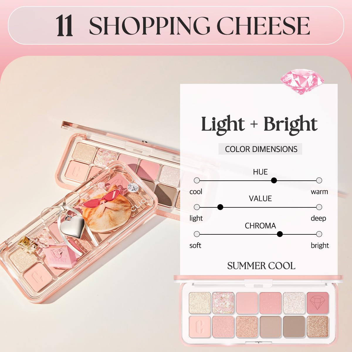 CLIO PRO PALETA DE OJOS AIR (11 SHOPPING CHEESE)