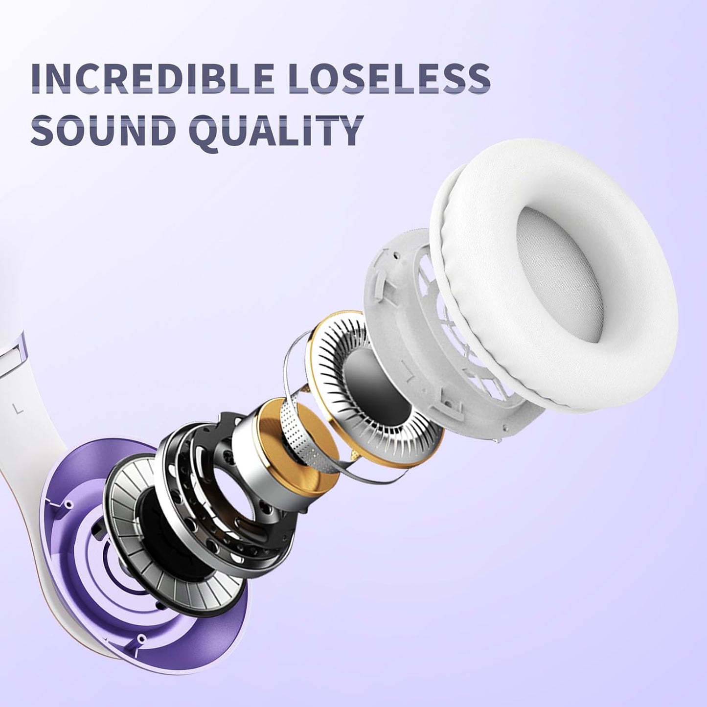 Uliptz Auriculares Bluetooth inalámbricos, tiempo de reproducción d...