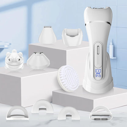 Afeitadoras eléctricas para mujer, kit de depilación 7 en 1 con dep...