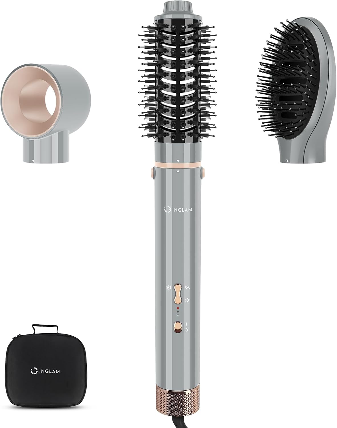 IG INGLAM MegaAIR Styler Sistema de peinado y secado de aire, cepil...