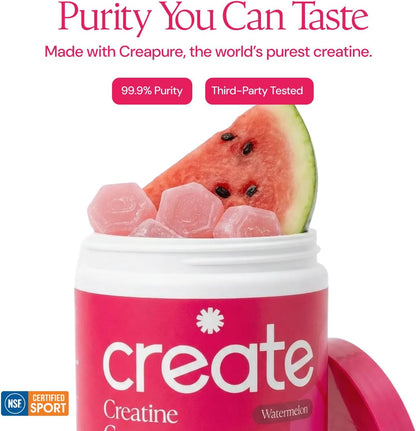 Create Gomitas de Monohidrato de Creatina para Hombres y Mujeres, M...