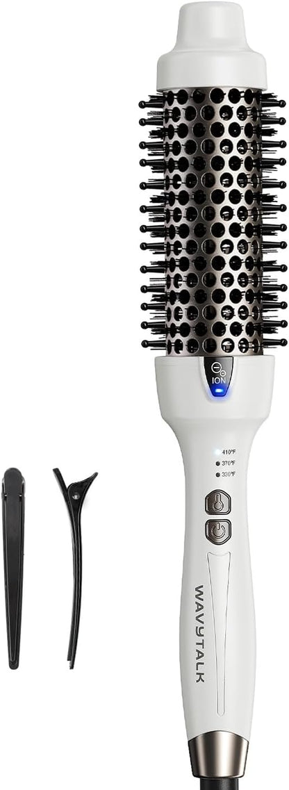 Wavytalk Cepillo térmico, cepillo redondo térmico iónico de 1.5 pul...