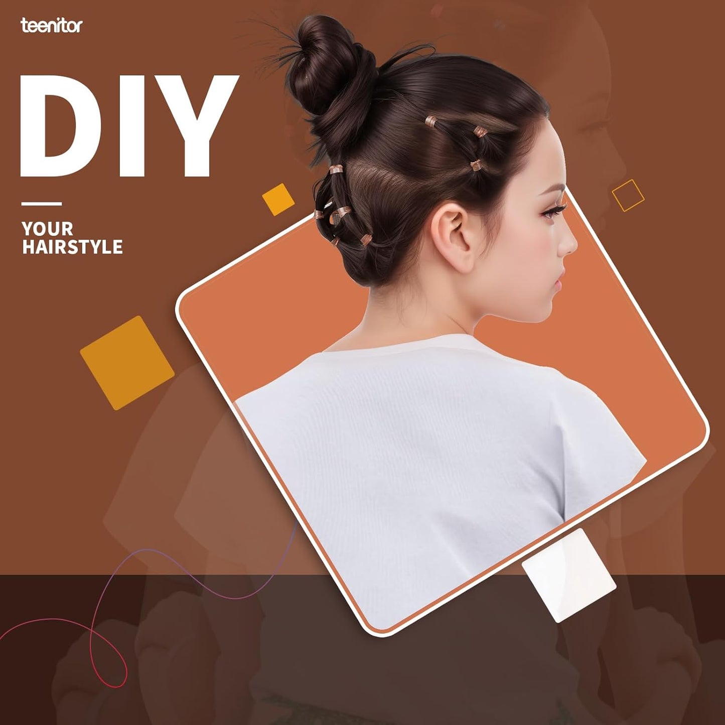Teenitor Bandas elásticas para el cabello, cintas pequeñas para el...
