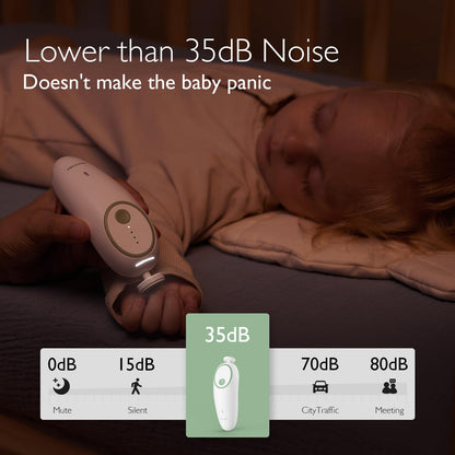 Momcozy Lima eléctrica de uñas para bebé, recortadora de uñas eléct...
