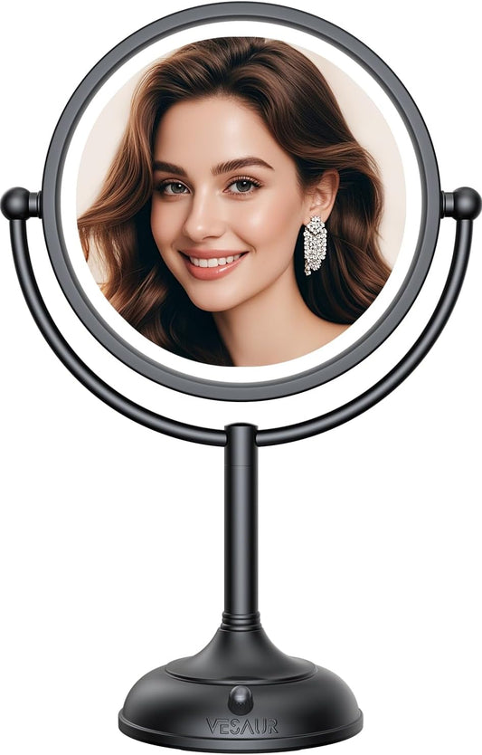 VESAUR Espejo de Maquillaje Profesional Iluminado de 8.5", 1X\/...