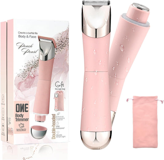 Dermave - Afeitadora y recortadora de bikini para mujer, IPX7 imper...