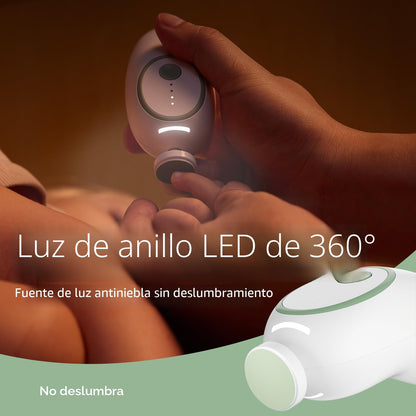 Momcozy Lima eléctrica de uñas para bebé, recortadora de uñas eléct...