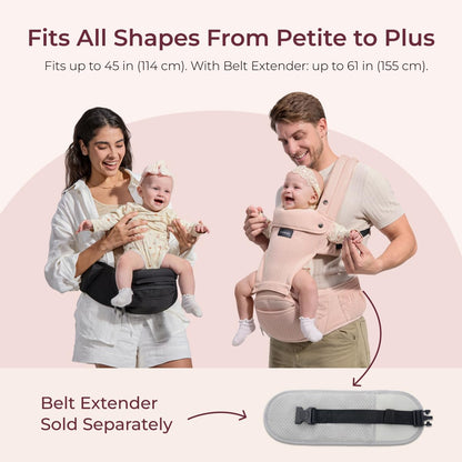 Momcozy Portabebés con asiento de cadera, transporte orientado haci...