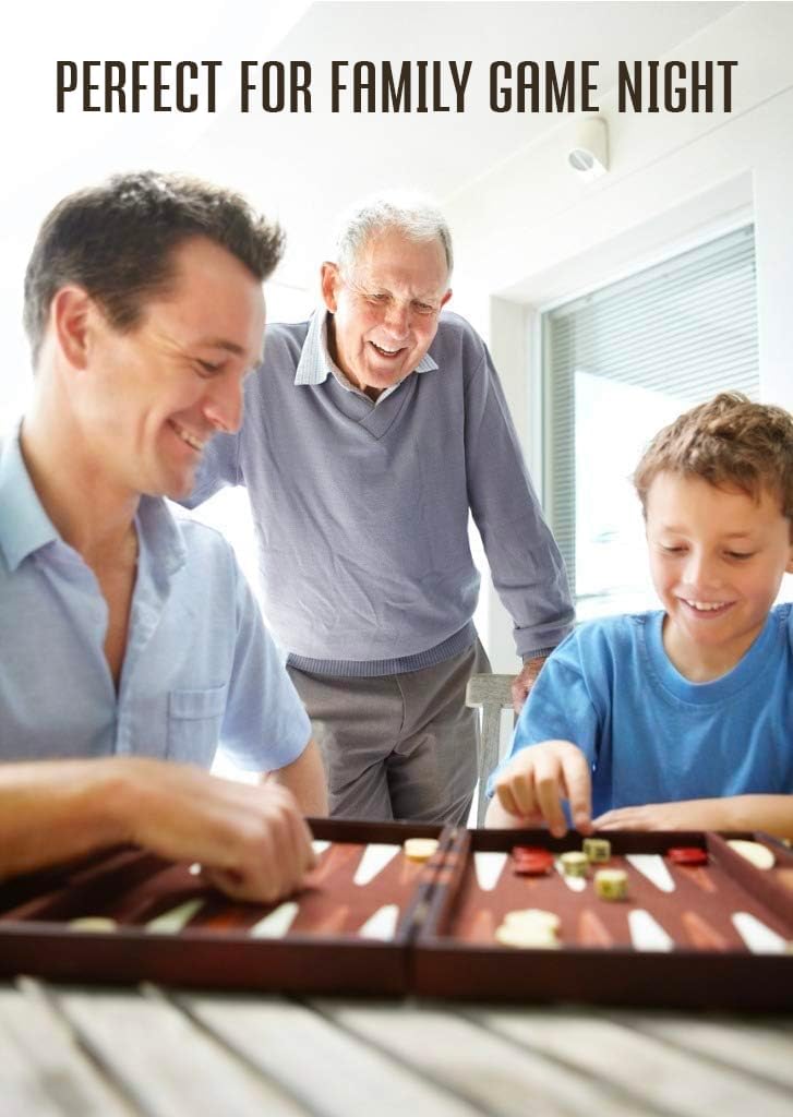 Get The Games Out Juego de backgammon, funda clásica para juegos de...