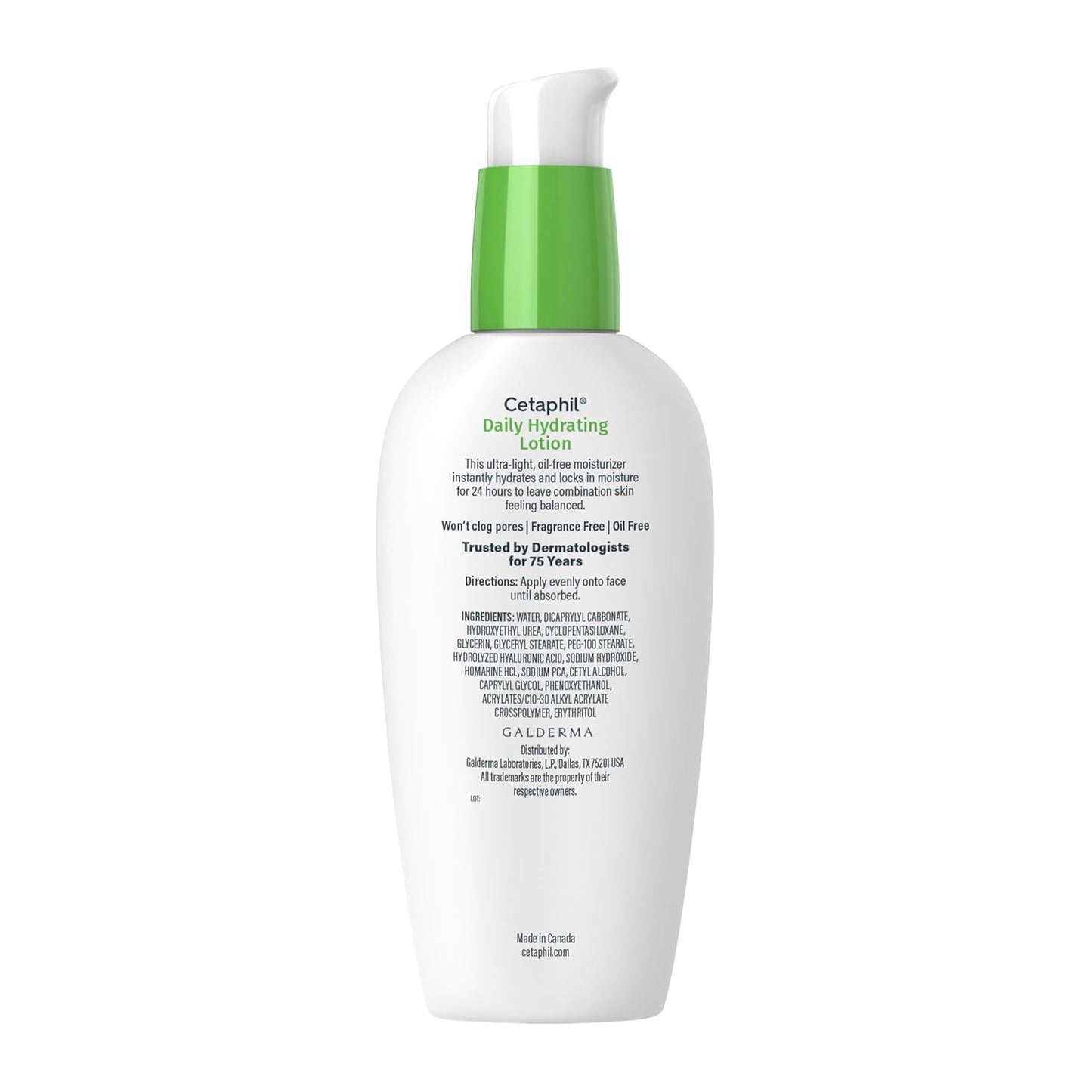 Cetaphil, loción hidratante diaria con ácido hialurónico, 3.0 onzas líquidas