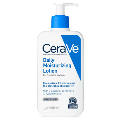 CeraVe Loción hidratante diaria para piel seca, loción corporal y h...