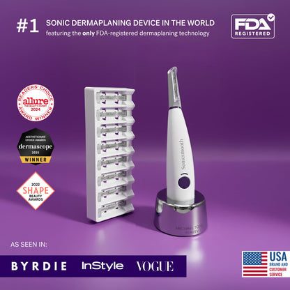 Michael Todd Beauty Sonicsmooth Dermaplane - Maquinilla de afeitar...