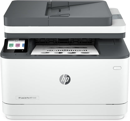 HP LaserJet Pro MFP 3101fdw Impresora láser inalámbrica en blanco y negro todo en uno, escáner, fotocopiadora, fax, ideal para la oficina (3G628F)