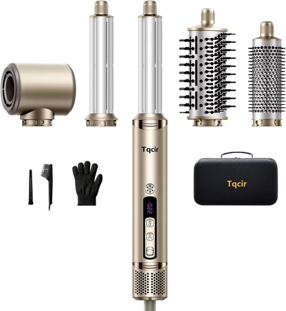 Tqcir Cepillo secador de pelo profesional 5 en 1, potente multiesti...