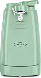 bella Abrelatas eléctrico y afilador de cuchillos, palanca de corte...