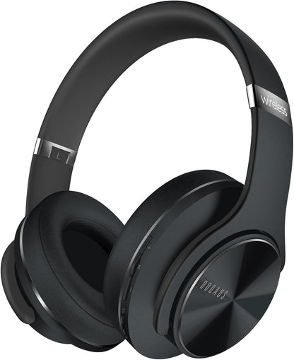 DOQAUS Auriculares Bluetooth sobre la oreja, auriculares inalámbric...