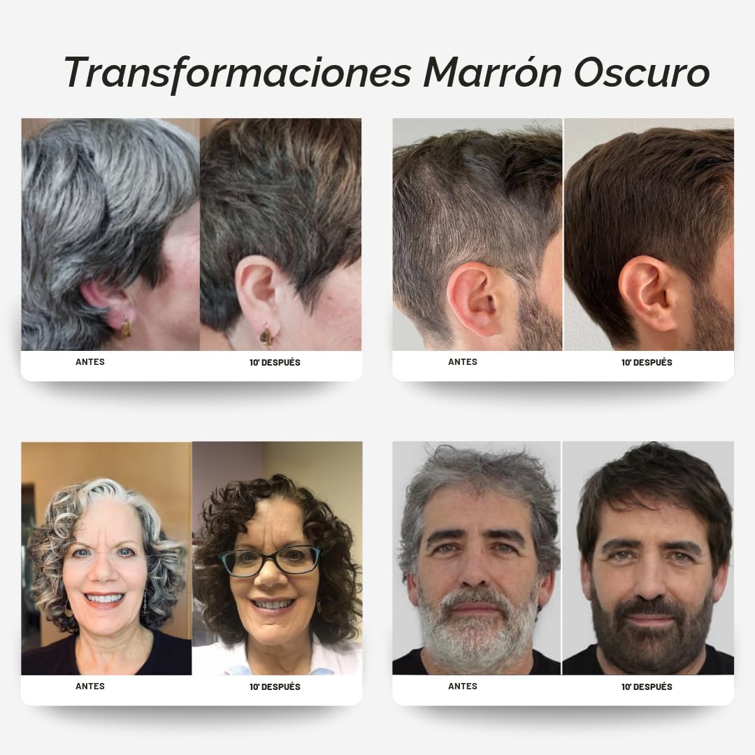 Champú de tinte polar para el cabello | Champú de color marrón oscu...