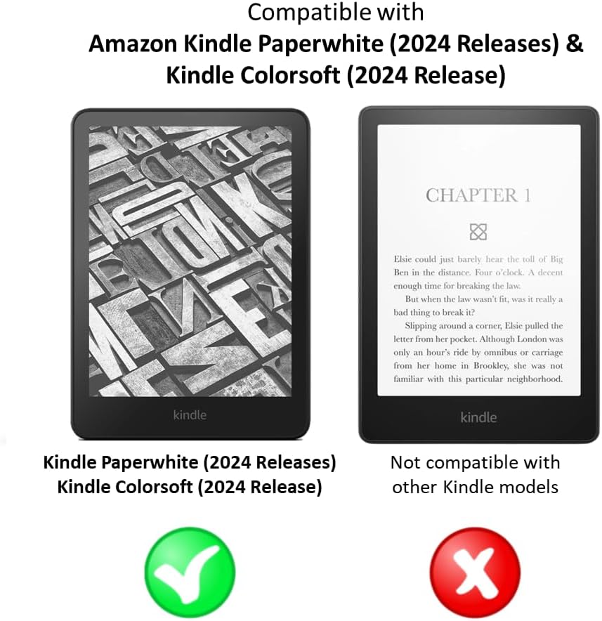 Protector de pantalla antirreflejo (paquete de 2) para Amazon Kindle Paperwhite (versiones 2024) y Kindle Colorsoft