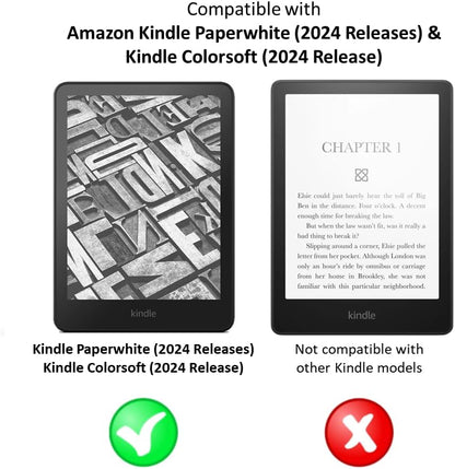 Protector de pantalla antirreflejo (paquete de 2) para Amazon Kindle Paperwhite (versiones 2024) y Kindle Colorsoft